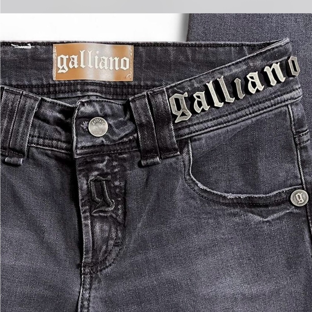 Galliano Dark Gray Denim Jeans